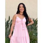 Vestido Longo Gleice ROSA CLARO