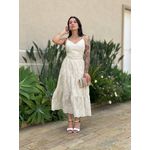 Vestido Midi Dafne em Laise CRU