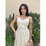 Vestido Midi Dafne em Laise CRU