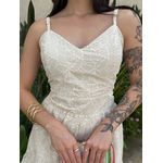 Vestido Midi Dafne em Laise CRU