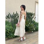 Vestido Midi Dafne em Laise CRU