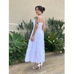 Vestido Midi Dafne em Laise BRANCO