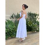 Vestido Midi Dafne em Laise BRANCO