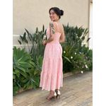 Vestido Midi Dafne em Laise ROSA BEBE