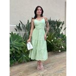 Vestido Midi Dafne em Laise VERDE CLARO