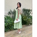 Vestido Midi Dafne em Laise VERDE CLARO