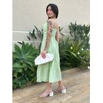 Vestido Midi Dafne em Laise VERDE CLARO