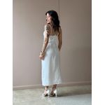 Vestido Midi Poliana em Alfaiataria OFF WHITE