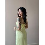 Vestido Midi Poliana em Alfaiataria AMARELO