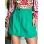 Short Saia Alfaiataria Alexia VERDE BANDEIRA
