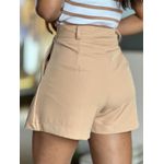 Short Saia Alfaiataria Alexia BEGE