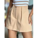 Short Saia Alfaiataria Alexia BEGE