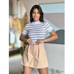 Short Saia Alfaiataria Alexia BEGE
