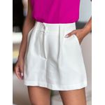 Short Saia Alfaiataria Alexia OFF WHITE