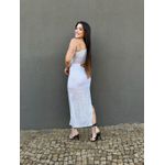 Vestido midi Paete Ludi BRANCO