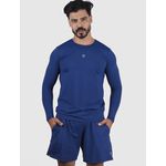 Camiseta Basic Usup Azul Navy Poliamida Uv 50+ Manga Longa 