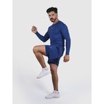 Camiseta Basic Usup Azul Navy Poliamida Uv 50+ Manga Longa 