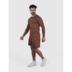 Camiseta Basic Usup Café Poliamida Uv 50+ Manga Longa