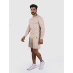 Camiseta Basic Usup Creme Poliamida Uv 50+ Manga Longa 