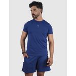 Camiseta Basic Usup Azul Navy Poliamida Uv 50+ Manga Curta 