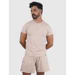 Camiseta Basic Usup Creme Poliamida Uv 50+ Manga Curta