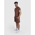 Camiseta Basic Usup Café Poliamida Uv 50+ Manga Curta 