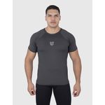 Camiseta Cinza USUP Aerodry Manga Curta de Poliamida Proteção Solar UV40+