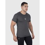 Camiseta Cinza USUP Aerodry Manga Curta de Poliamida Proteção Solar UV40+