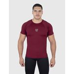 Camiseta Bordô USUP Aerodry Manga Curta de Poliamida Proteção Solar UV40+