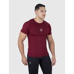 Camiseta Bordô USUP Aerodry Manga Curta de Poliamida Proteção Solar UV40+