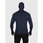 Camiseta Azul Marinho USUP Ninja Manga Longa Microdry UV50+ Com Abertura de Polegar