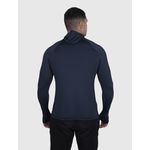 Camiseta Azul Marinho USUP Ninja Manga Longa Microdry UV50+ Com Abertura de Polegar