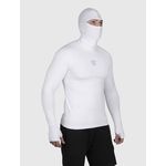 Camiseta Branca USUP Ninja Manga Longa Microdry UV50+ Com Abertura de Polegar
