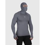 Camiseta Cinza USUP Ninja Manga Longa Microdry UV50+ Com Abertura de Polegar
