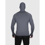 Camiseta Cinza USUP Ninja Manga Longa Microdry UV50+ Com Abertura de Polegar