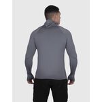 Camiseta Cinza USUP Ninja Manga Longa Microdry UV50+ Com Abertura de Polegar