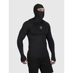 Camiseta Preto USUP Ninja Manga Longa Microdry UV50+ Com Abertura de Polegar