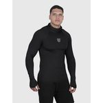 Camiseta Preto USUP Ninja Manga Longa Microdry UV50+ Com Abertura de Polegar