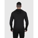 Camiseta Preto USUP Capuz Manga Longa Microdry UV50+ Com Abertura de Polegar