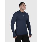 Camiseta Azul Marinho USUP Manga Longa Microdry UV50+ Com Abertura de Polegar