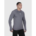 Camiseta Cinza USUP Manga Longa Microdry UV50+ Com Abertura de Polegar