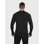 Camiseta Preta USUP Manga Longa Microdry UV50+ Com Abertura de Polegar