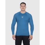 Camiseta Azul USUP Manga Longa de Poliamida Proteção Solar UV50+