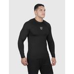 Camiseta Preto USUP Manga Longa de Poliamida Proteção Solar UV50+