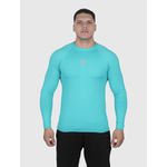 Camiseta Turquesa USUP Manga Longa de Poliamida Proteção Solar UV50+