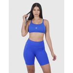 Bermuda Azul Usup Confort Poliamida UV 50+ Blackout Com Bolso Lateral