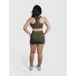 Short Luna Verde Militar Poliamida Uv 50+ Blackout Bolsos na Lateral 