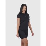 Camiseta Preto Usup Aerodry Babylook Manga Curta de Poliamida Proteção Solar UV40+