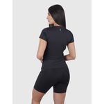 Camiseta Preto Usup Aerodry Babylook Manga Curta de Poliamida Proteção Solar UV40+