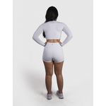 Cropped Luna Usup Branco Poliamida Uv 50+ Manga Longa